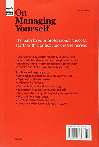 HBR's 10 Must Reads on Managing Yourself (with bonus article "How Will You Measure Your Life?" by Clayton M. Christensen) — back cover