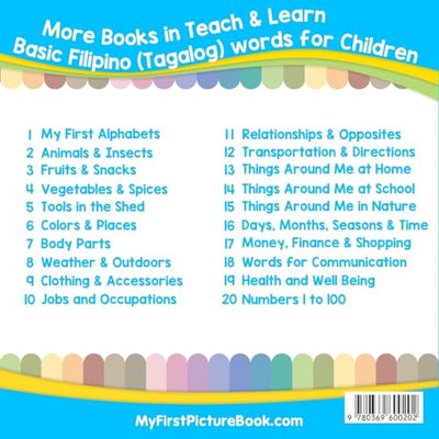 My First Filipino ( Tagalog ) Alphabets Picture Book with English Translations: Bilingual Early Learning & Easy Teaching Filipino ( Tagalog ) Books ... Filipino ( Tagalog ) words for Children)