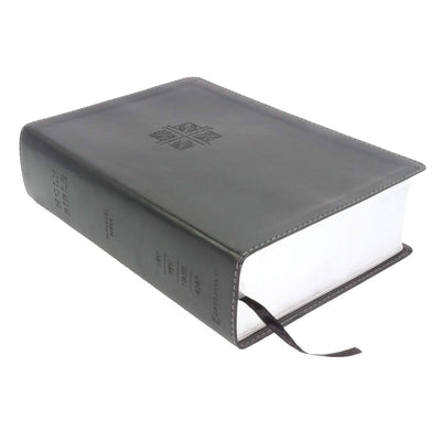 NIV, KJV, NASB, Amplified, Parallel Bible, Leathersoft, Black: Four Bible Versions Together for Study and Comparison