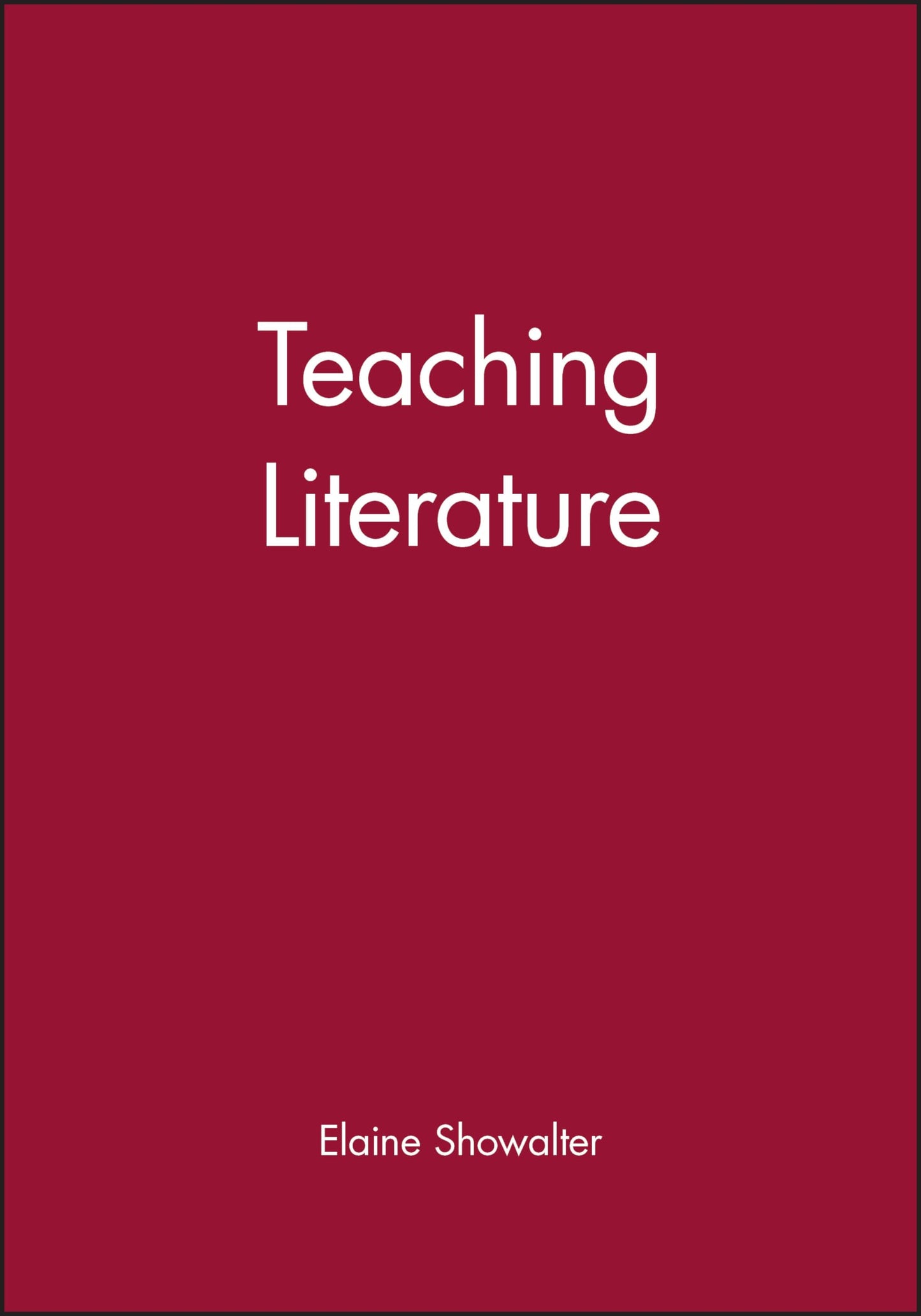 Teaching Literature