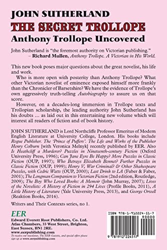The Secret Trollope: Anthony Trollope Uncovered (Writers & Their Contexts, 1)