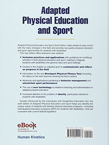 Adapted Physical Education and Sport — back cover