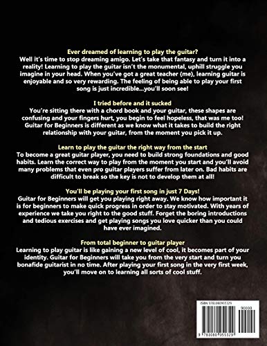 Guitar for Beginners: How to Play Your First Song In 7 Days Even If You've Never Picked Up A Guitar