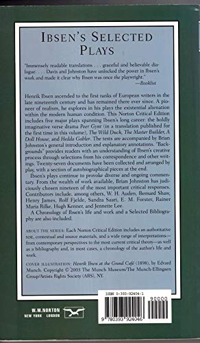 Ibsen's Selected Plays: A Norton Critical Edition