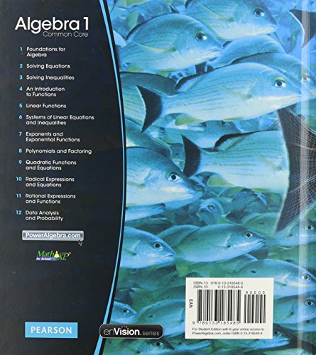 Algebra 1 Common Core Student Edition, Grade 8-9 by Randall