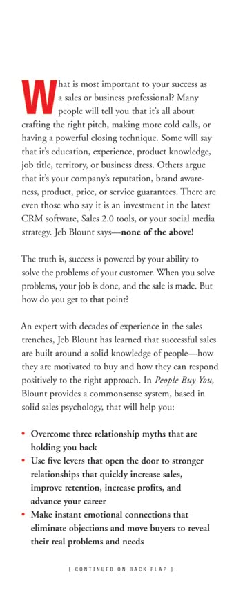 People Buy You: The Real Secret to what Matters Most in Business