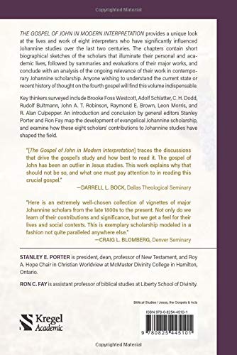 The Gospel of John in Modern Interpretation (Milestones in New Testament Scholarship)