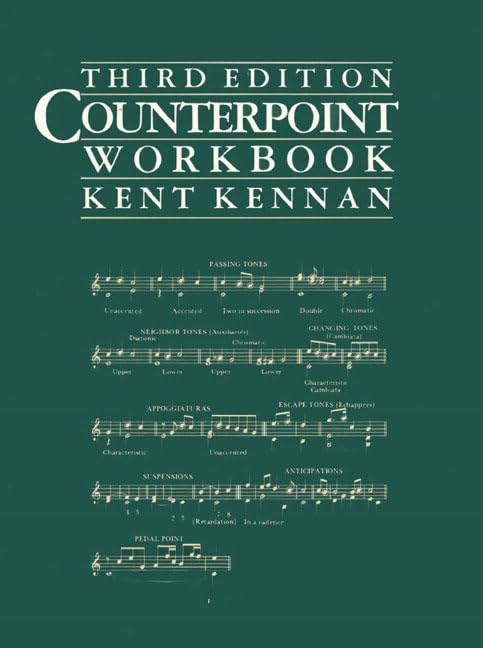 Counterpoint Workbook by Kent Wheeler Kennan