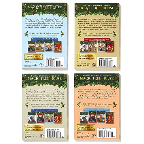 Magic Tree House Books 21-24 Boxed Set: American History Quartet