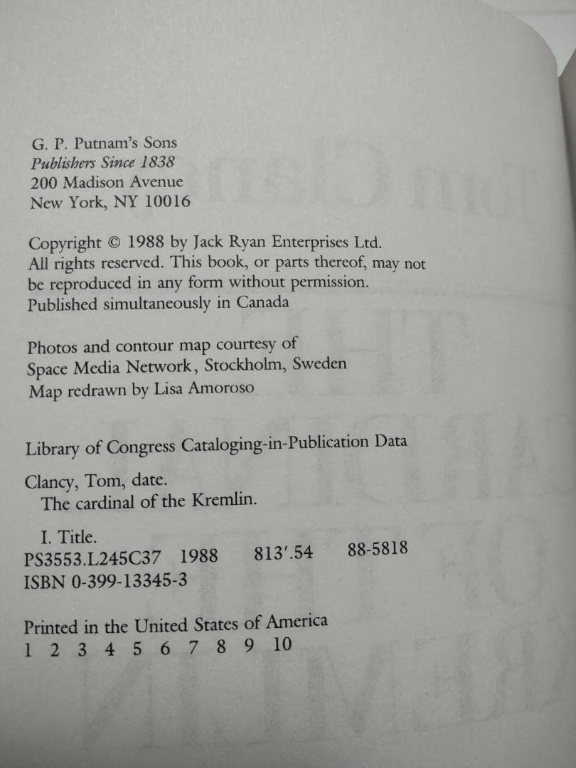 The Cardinal of the Kremlin by Clancy, Tom