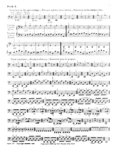 Practical Method For ViolinCello, Op.12, Part 1