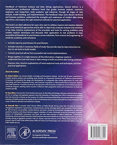 Handbook of Statistical Analysis and Data Mining Application
