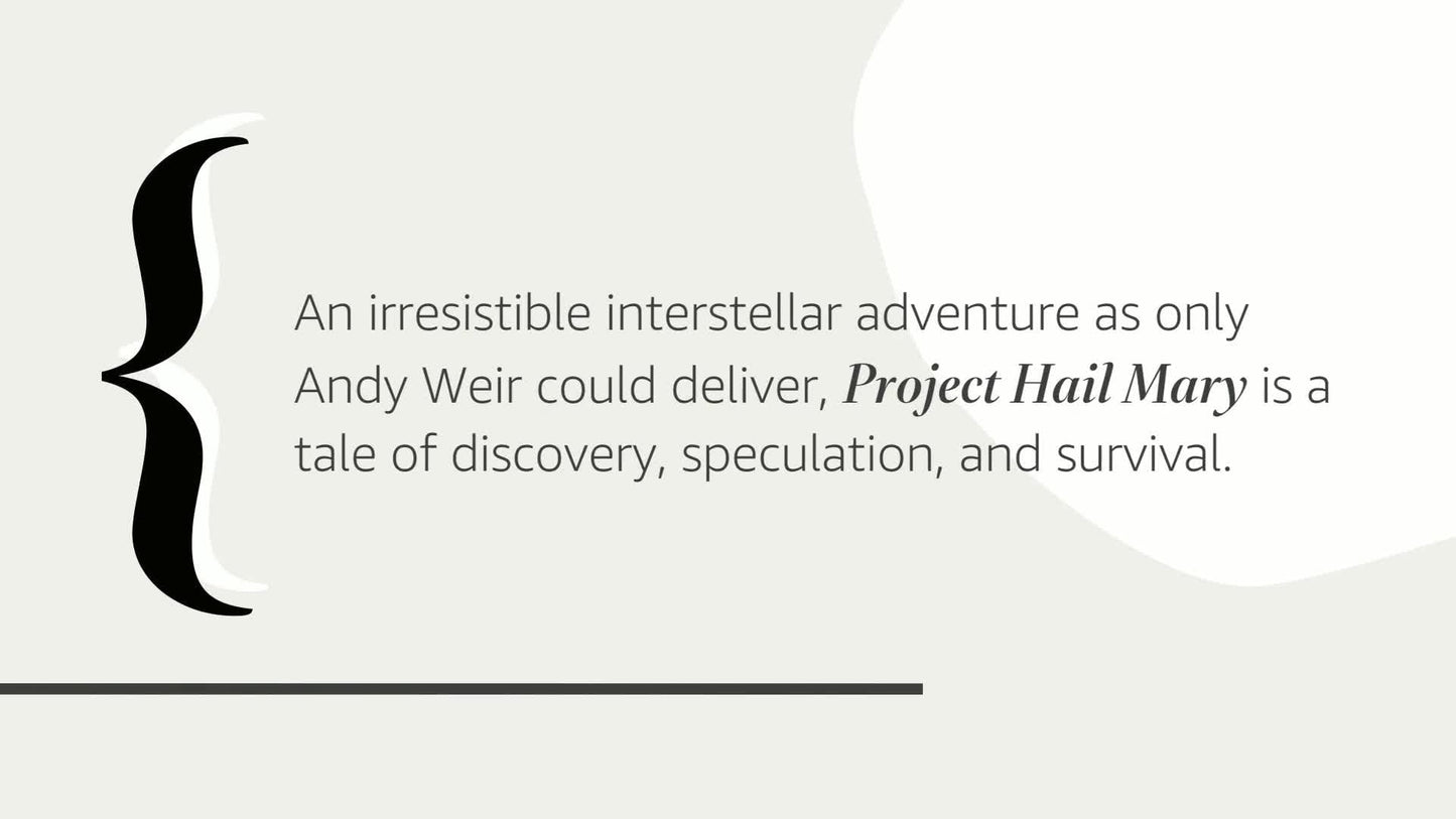 Project Hail Mary: A Novel by Weir, Andy