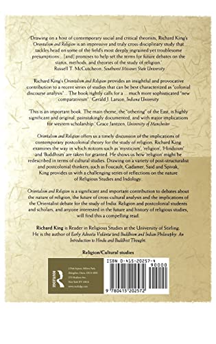Orientalism and Religion: Post-Colonial Theory, India and "The Mystic East"