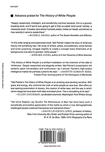 The History of White People — back cover