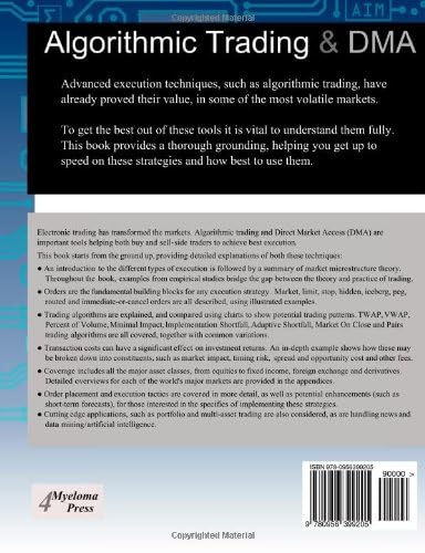 Algorithmic Trading and DMA: An Introduction to Direct Access