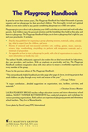 The Playgroup Handbook: The complete, pratical guide to organizing a home playgroup--with more than 200 activities for children 2 and up