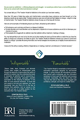 The Freedom Model for Addictions: Escape the Treatment and Recovery Trap — back cover