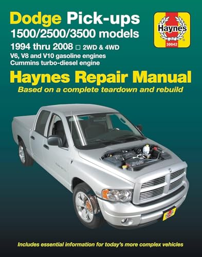 Dodge Pick-ups: 2002 thru 2008 (Haynes Repair Manual) — back cover