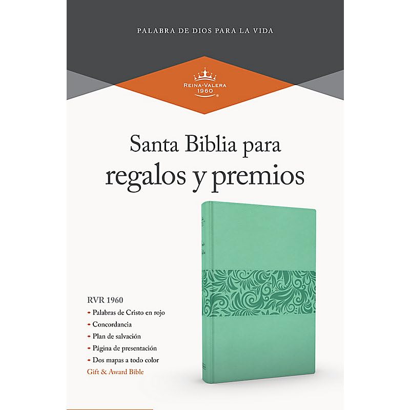 Biblia Reina Valera 1960 para Regalos y Premios. Smil piel, turquesa RVR 1960 Gift and Award Holy Bible, LeatherTouch, Turquoise (Spanish Edition)