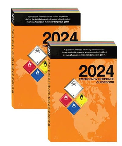 2024 Emergency Response Guidebook (ERG), Regular Bound, Standard Size, 5"7" - Pack of 2