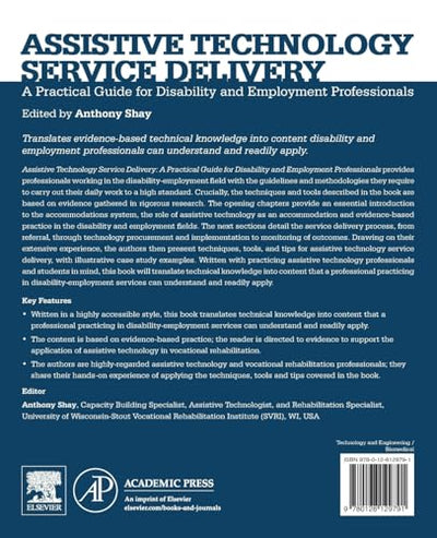 Assistive Technology Service Delivery: A Practical Guide for Disability and Employment Professionals