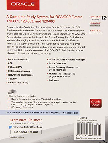 OCA/OCP Oracle Database 12c All-in-One Exam Guide (Exams 1Z0