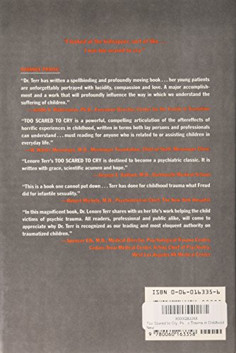 Too Scared to Cry: Psychic Trauma in Childhood