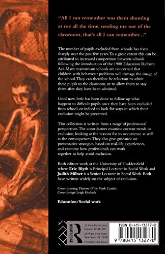 Exclusion From School: Multi-Professional Approaches to Policy and Practice