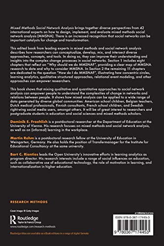 Mixed Methods Social Network Analysis: Theories and Methodologies in Learning and Education