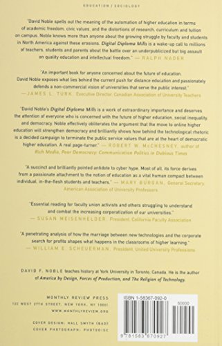 Digital Diploma Mills: The Automation of Higher Eduction