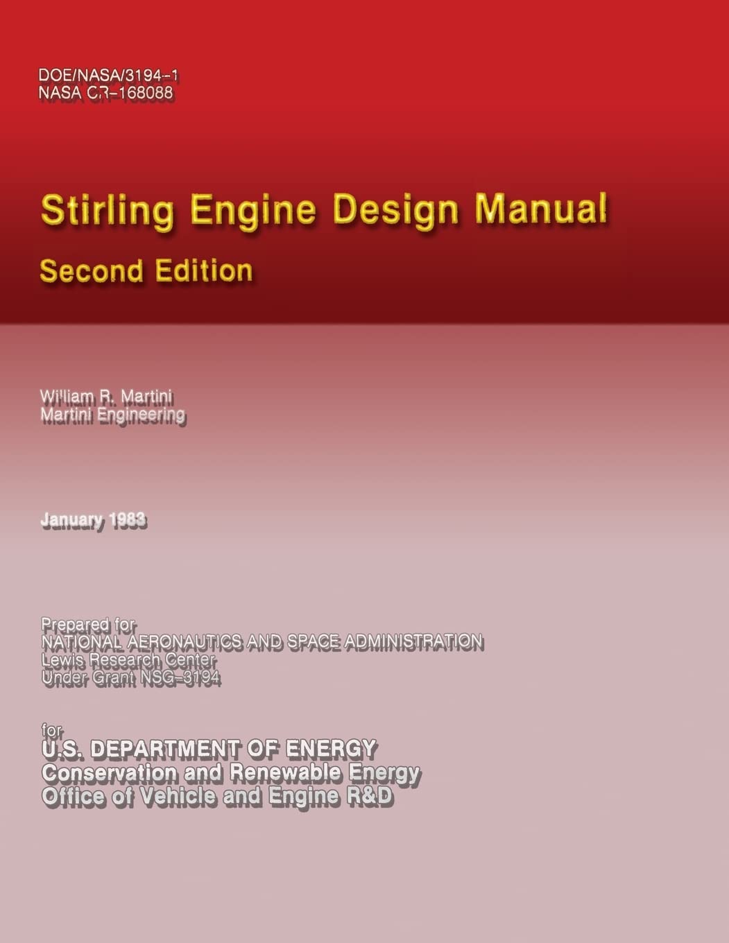 Stirling Engine Design Manual