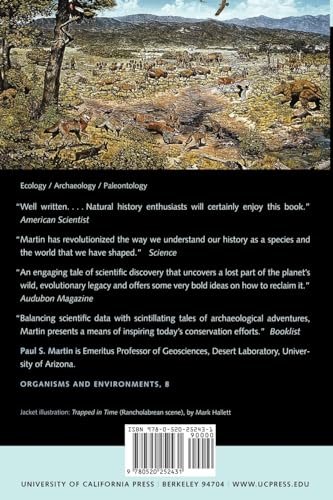 Twilight of the Mammoths:: Ice Age Extinctions and the Rewilding of America (Organisms and Environments) (Volume 8) — back cover