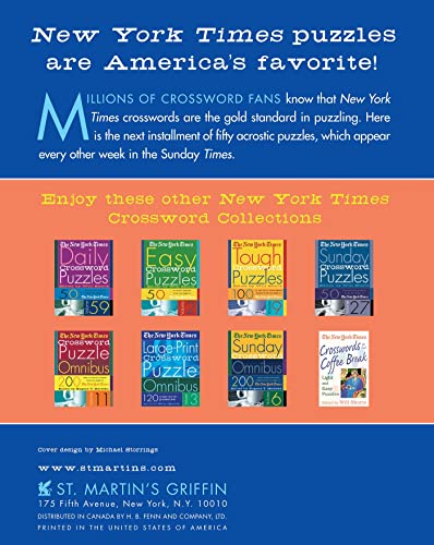 The New York Times Acrostic Puzzles Volume 8