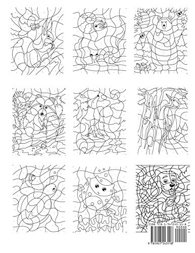 Color by Number for Kids: Animals Coloring Activity Book (Color by Number Books)