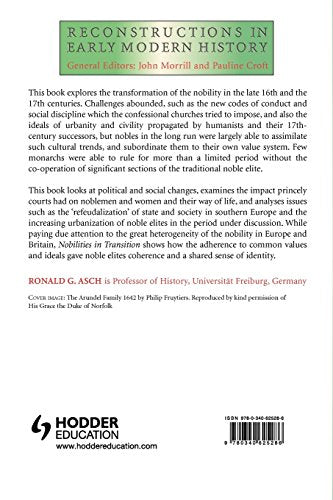 Nobilities in Transition 1550-1700: Courtiers and Rebels in