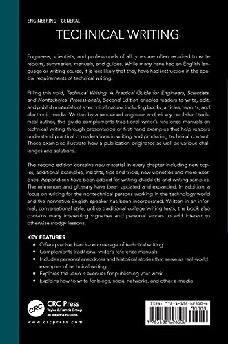Technical Writing: A Practical Guide for Engineers, Scientists, and Nontechnical Professionals, Second Edition (What Every Engineer Should Know)