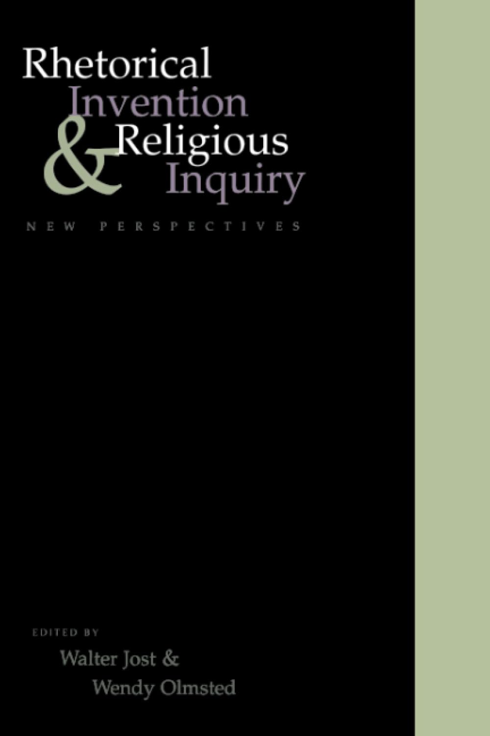 Rhetorical Invention and Religious Inquiry: New Perspectives