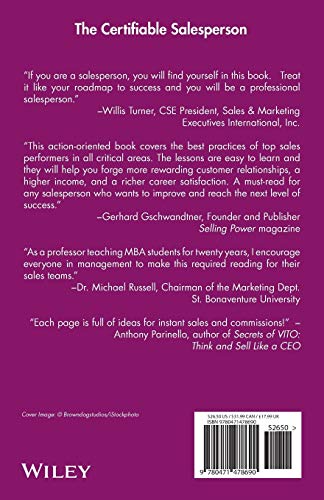 The Certifiable Salesperson : The Ultimate Guide to Help Any Salesperson Go Crazy with Unprecedented Sales!