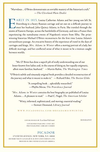 Mrs. Adams in Winter: A Journey in the Last Days of Napoleon