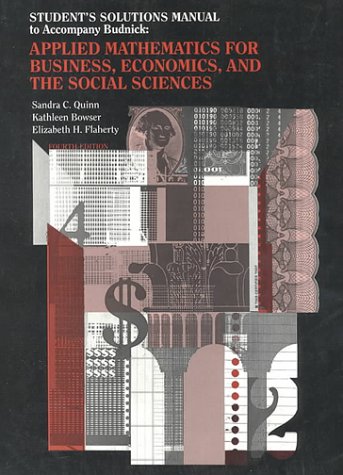 Budnick's Applied Mathematics for Business, Economics and So