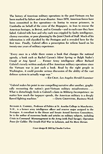 Military Incompetence: Why the American Military Doesn't Win (American Century)
