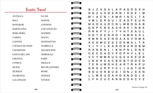 Brain Games - Word Searches - Large Print (Red)