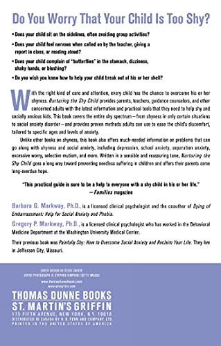 Nurturing the Shy Child: Practical Help for Raising Confident and Socially Skilled Kids and Teens
