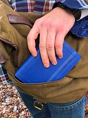 NIV, Reference Bible, Compact, Leathersoft, Blue, Red Letter, Comfort Print