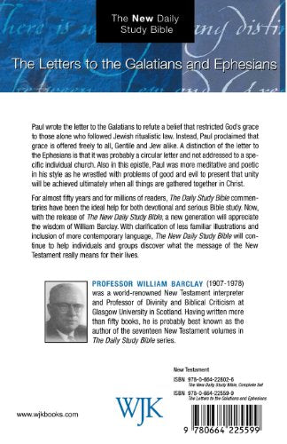 The Letters to the Galatians and Ephesians (The New Daily Study Bible) — back cover
