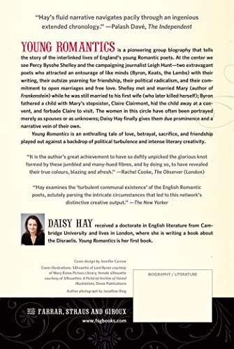 Young Romantics: The Shelleys, Byron, and Other Tangled Lives — back cover