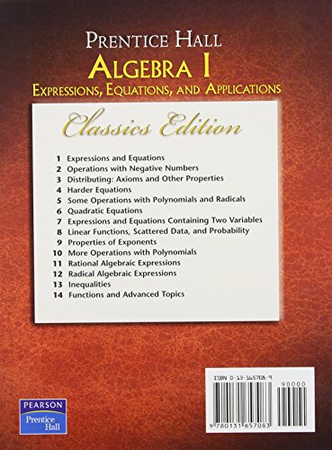 Prentice Hall Algebra 1 and Algebra and Trigonometry