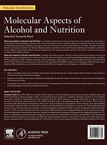 Molecular Aspects of Alcohol and Nutrition: A Volume in the Molecular Nutrition Series