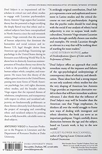 Dead Subjects: Toward a Politics of Loss in Latino Studies